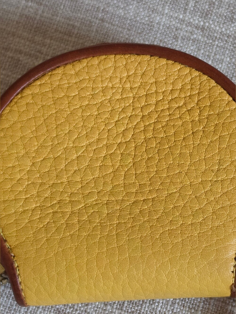 Dooney & Bourke Vintage Duck Coin Purse All Weather Leather AWL, YELLOW 💛 - Picture 11 of 13